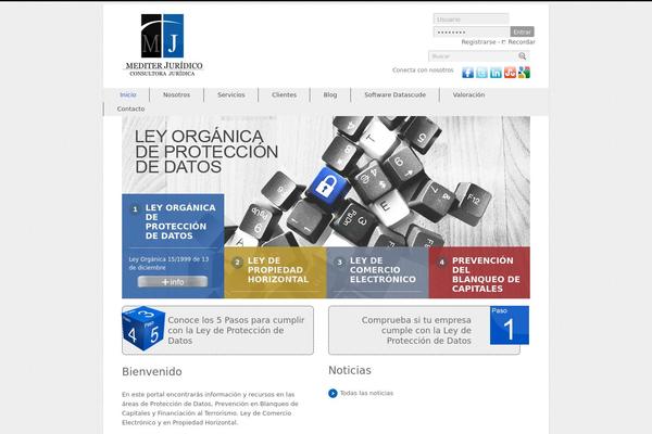 mediterjuridico.es site used Theme1474