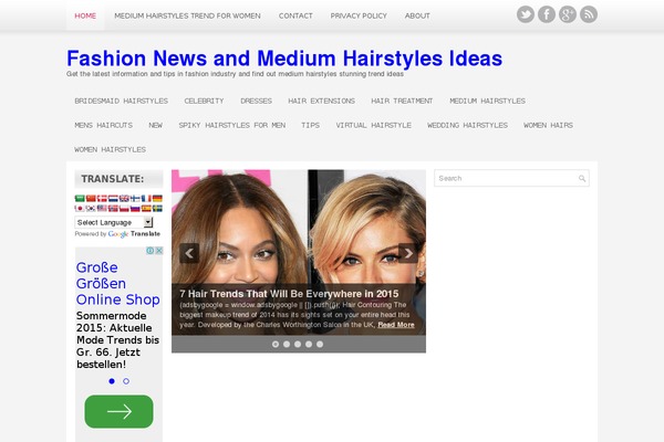 mediumhairstylesz.com site used Creativa