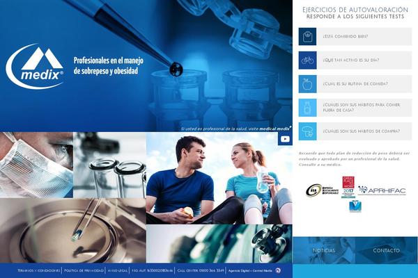 Medix theme site design template sample