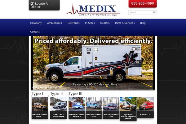 Medix theme site design template sample