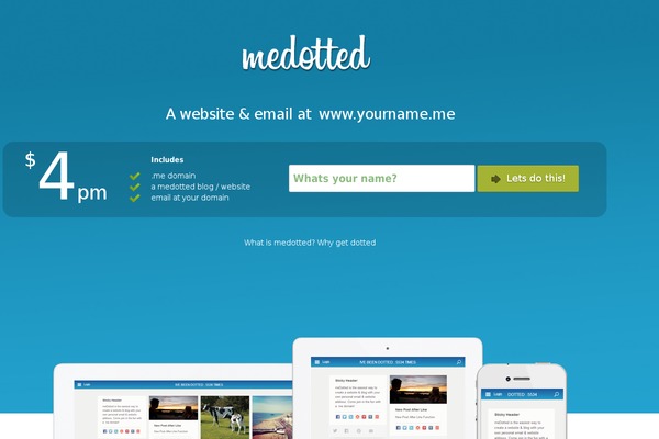 medotted.com site used Dotted
