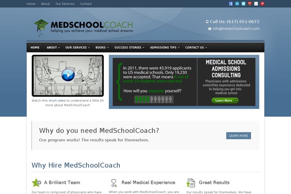 medschoolcoach.com site used Medschoolcoach