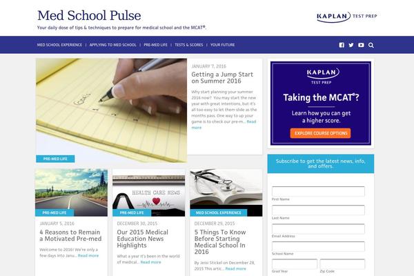 kaplan theme websites examples