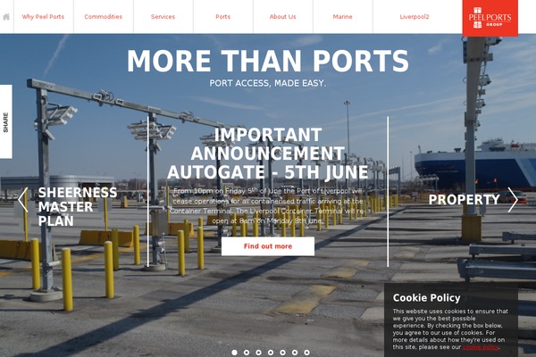 medwayports.com site used Peelports