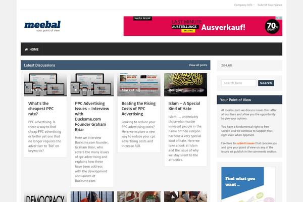 Quadrum theme site design template sample