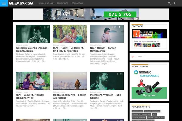 Flex Mag theme site design template sample