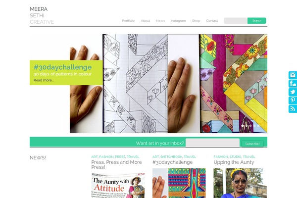 Craft theme site design template sample