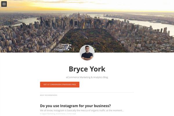 meetbryce.com site used Wpmedium