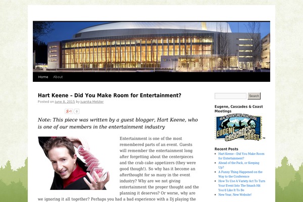 Twenty Ten theme site design template sample