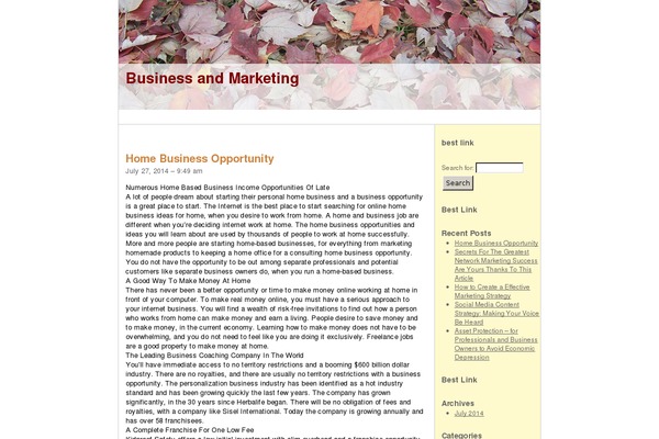 Autumn-leaves theme site design template sample