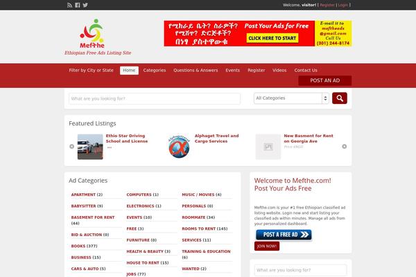 ClassiPress theme site design template sample