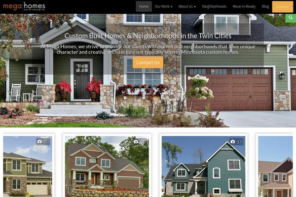 BUILDER theme site design template sample