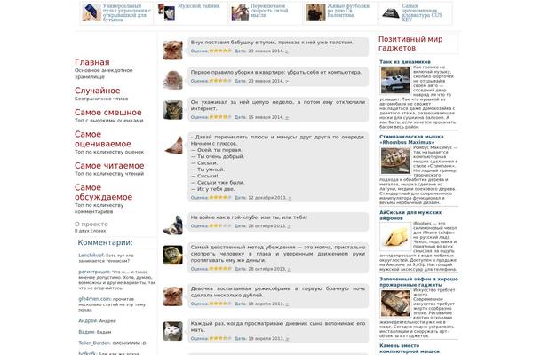 Site using Comment-rating plugin