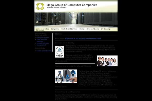 megagroup.net site used Modern Blue Style