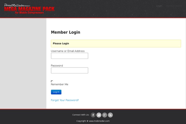 Site using InstaMember plugin