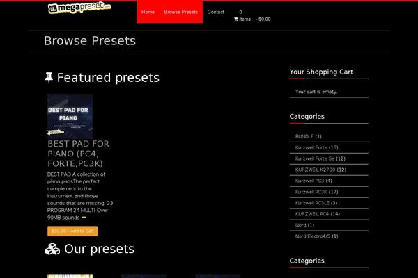 megapreset.com site used Cyberfolks