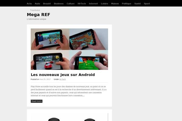 Wpex-blogger theme site design template sample