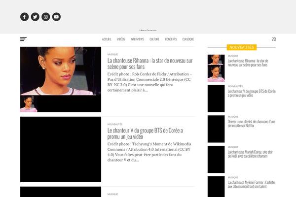 Zox-news-child theme site design template sample
