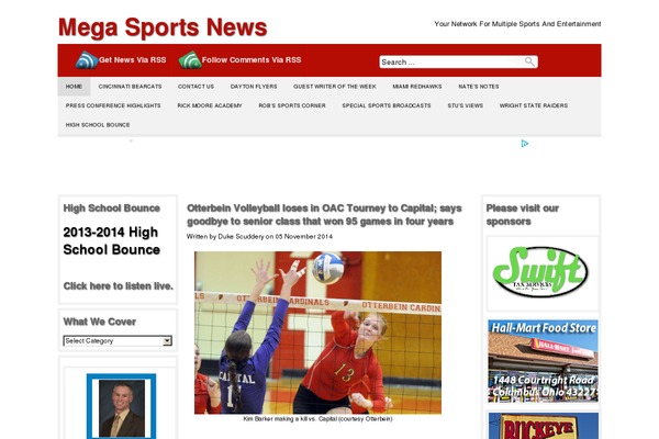 megasportsnews.com site used Producer