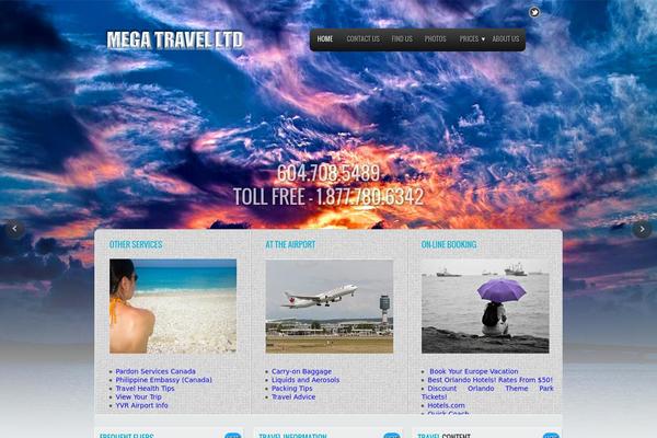 megatravel.ca site used Bravada-plus
