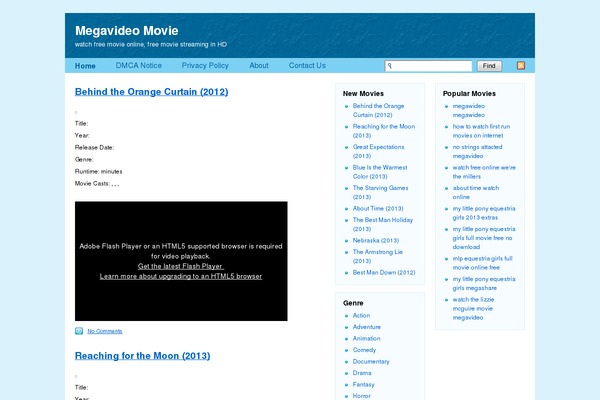 Flexi-Blue theme site design template sample