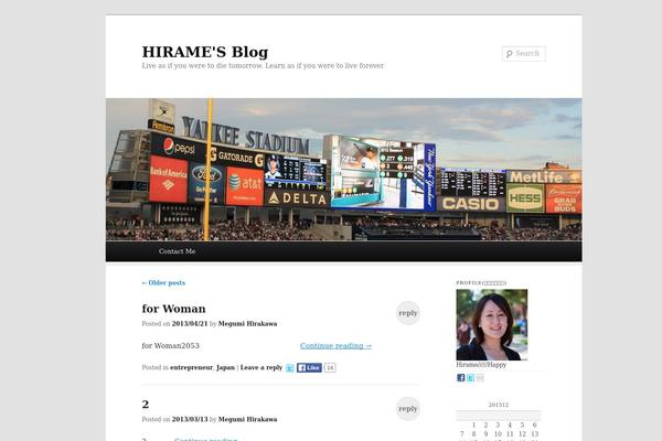 Site using About Me 3000 widget plugin
