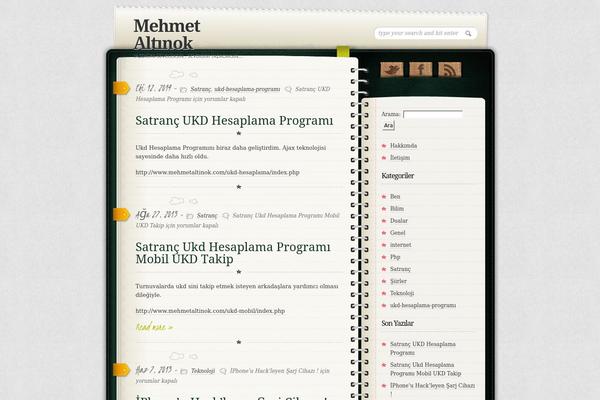 Diary theme site design template sample