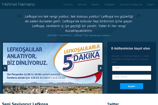 mehmetharmanci.com site used Political-press-theme