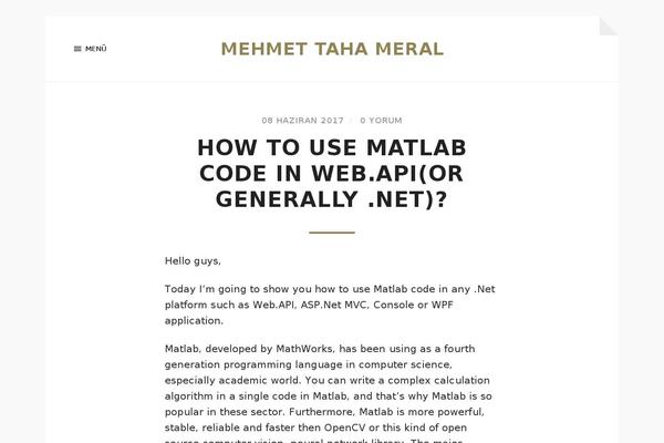 mehmettahameral.com site used Hoffman