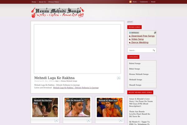 mehndisongs.in site used Wootube