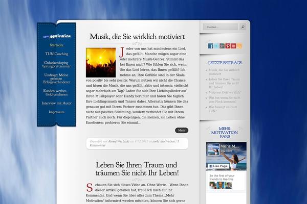 Memoir theme site design template sample