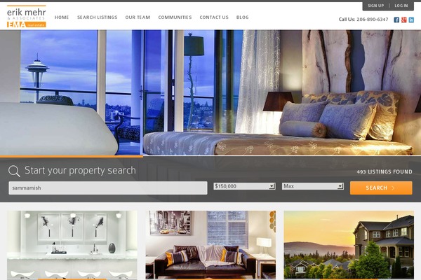 Site using Real Estate Website Builder plugin