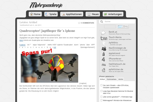Site using AppStore Links plugin