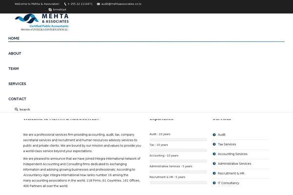 WordPress website example screenshot