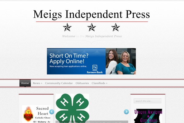 Site using Arconix Flexslider plugin