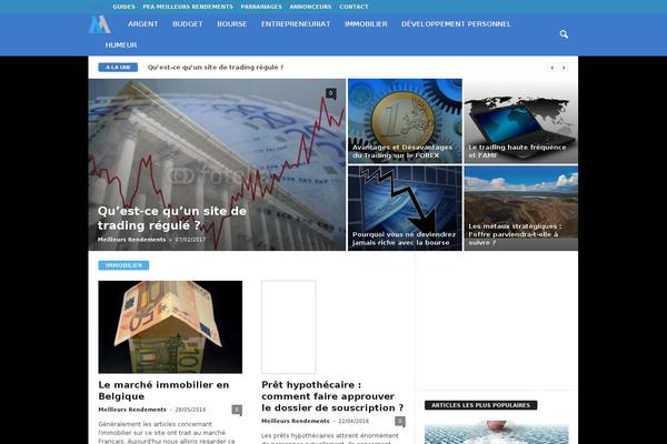Content theme site design template sample