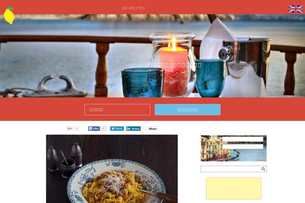 Foodie theme site design template sample