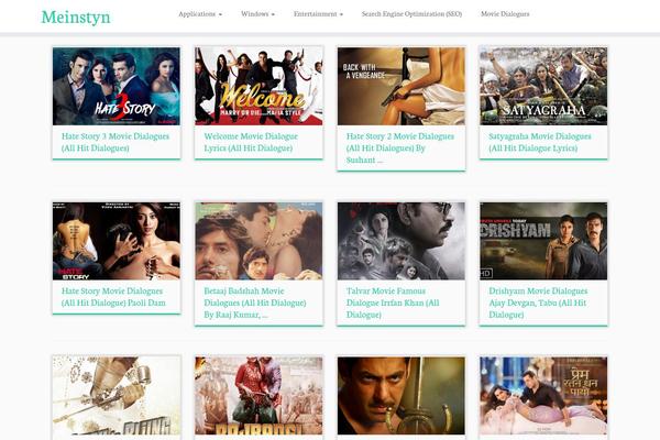 Bosa theme site design template sample
