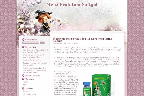meizievolutionsoftgel.com site used Floral Belle
