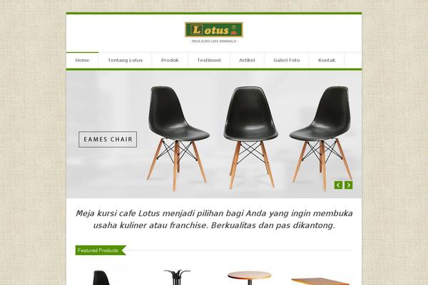 Lotus theme site design template sample