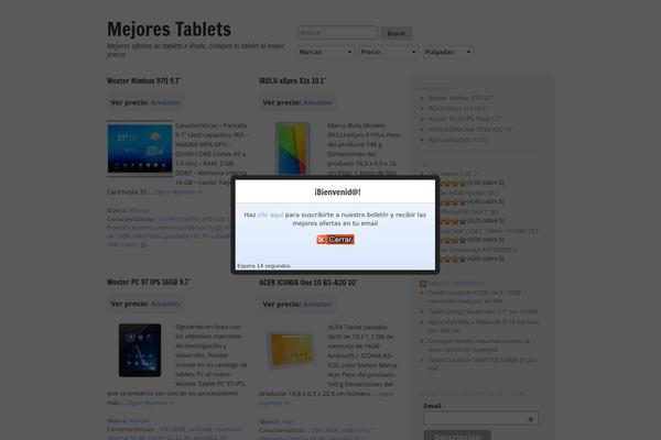 Tiga theme site design template sample