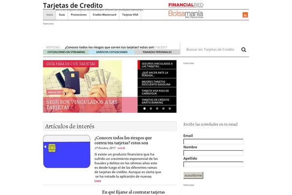 mejorestarjetasdecredito.es site used Financialred