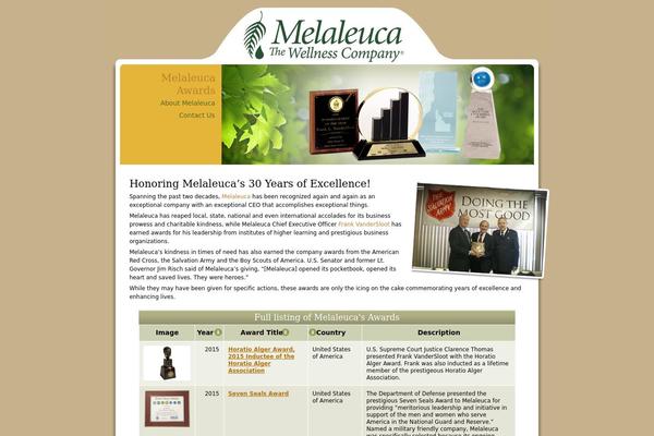 melaleucaawards.com site used Modernize V2.2.3