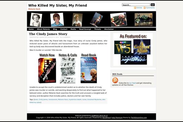 melaniehack.com site used Indy-premium