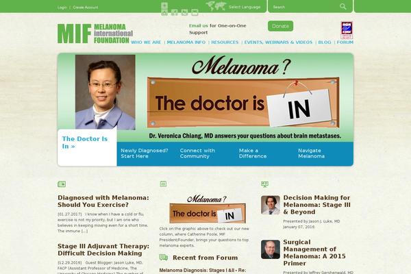 melanoma theme websites examples