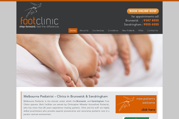 Melbourne theme site design template sample