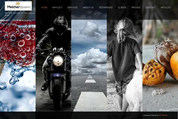 Panaroma theme site design template sample
