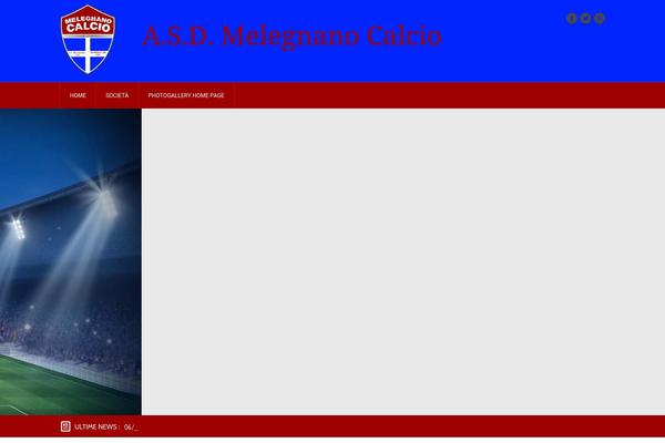 melegnanocalcio.it site used Goalklub-theme