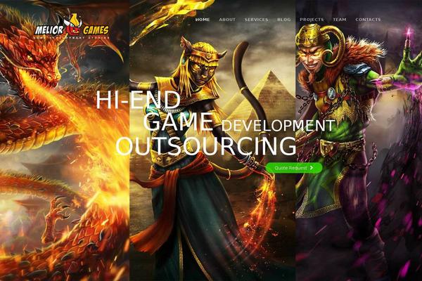 Wanium theme site design template sample