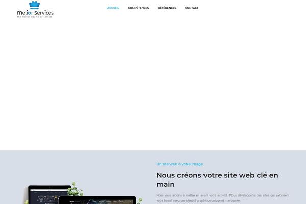 Pofo theme site design template sample